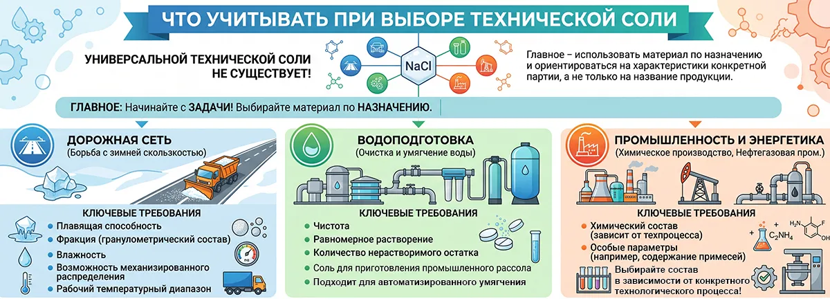 Что учитывать при выборе технической соли | ООО «СПЕКТР ДМ»